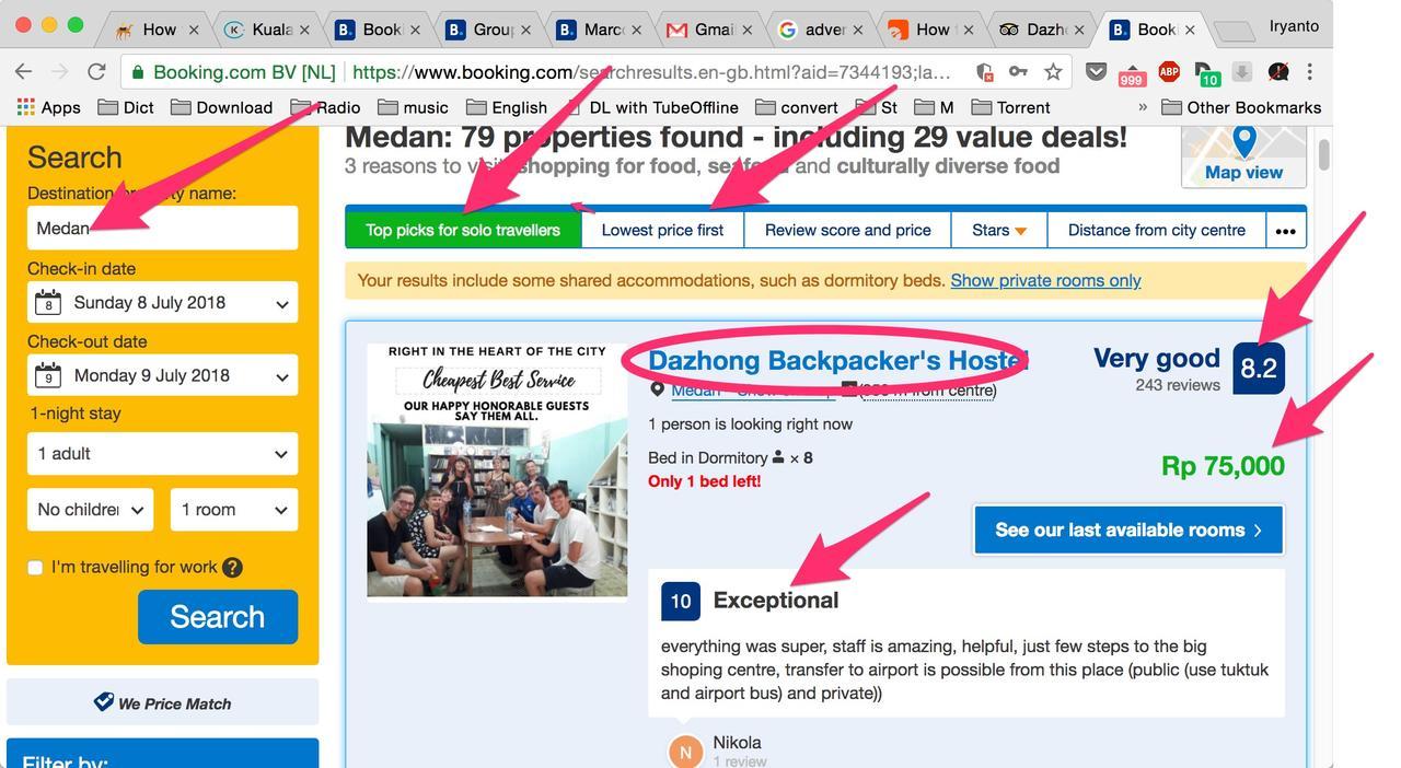 Dazhong Backpacker'S Hostel Medan Dış mekan fotoğraf